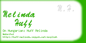 melinda huff business card